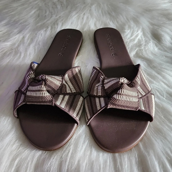 *NWOB* Rothy's The Knot Sandal in Taupe Stripe - Picture 4 of 7